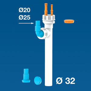 RACCORDO A TEE PER SCARICHI CONDENSA  Ø 32 LIRA