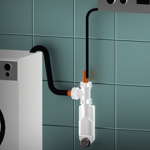 SIFONE SALVASPAZIO ISPEZIONABILE CLIMA CON DOPPIO ATTACCO Caldaie Lavatrici lavastoviglie lira