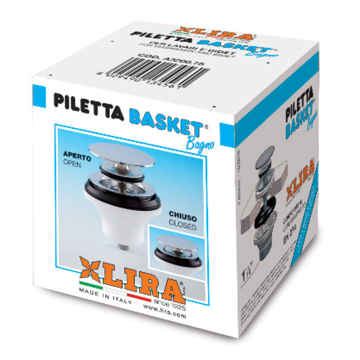 Piletta Bagno click clack con tappo chiusura “no problem”