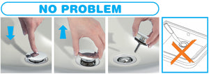 Piletta Bagno click clack con tappo chiusura “no problem”