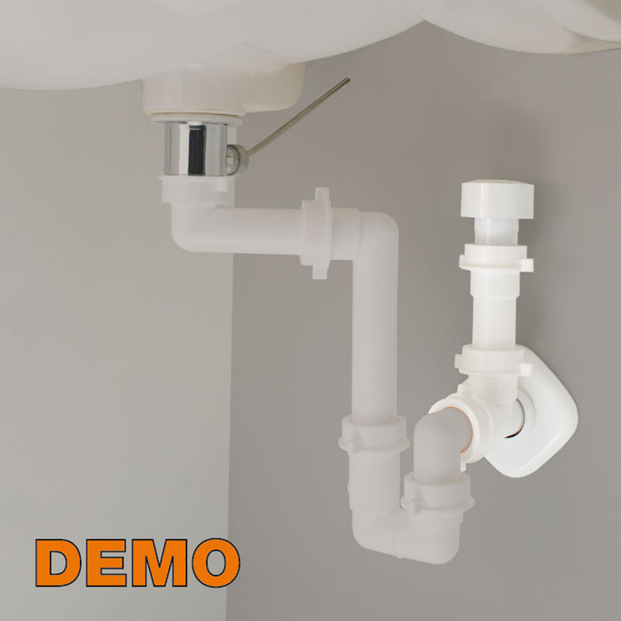 VALVOLA AUTOMATICA GLU GLU STOP PER BAGNO ANTIRIFLUSSO E ANTI RODITORE LIRA