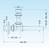 VALVOLA AUTOMATICA GLU GLU STOP PER BAGNO ANTIRIFLUSSO E ANTI RODITORE LIRA