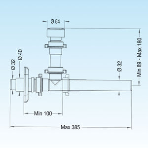 VALVOLA AUTOMATICA GLU GLU STOP PER BAGNO ANTIRIFLUSSO E ANTI RODITORE LIRA