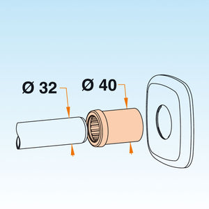 VALVOLA AUTOMATICA GLU GLU STOP PER BAGNO ANTIRIFLUSSO E ANTI RODITORE LIRA
