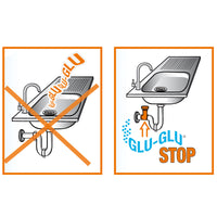 VALVOLA AUTOMATICA GLU GLU STOP PER CUCINA ANTIRIFLUSSO E ANTI RODITORE LIRA Ø40