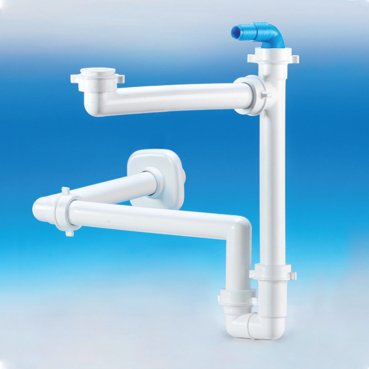 SIFONE SALVASPAZIO PER LAVABO DISASSATO 1 - 11/4 D. 32-40 mm LIRA