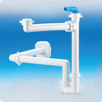 SIFONE SALVASPAZIO PER LAVABO DISASSATO 1 - 11/4 D. 32-40 mm LIRA