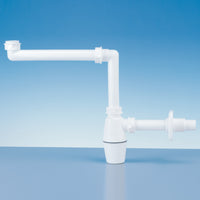 SIFONE SALVASPAZIO A BOTTIGLIA PER LAVABO Bianco LIRA