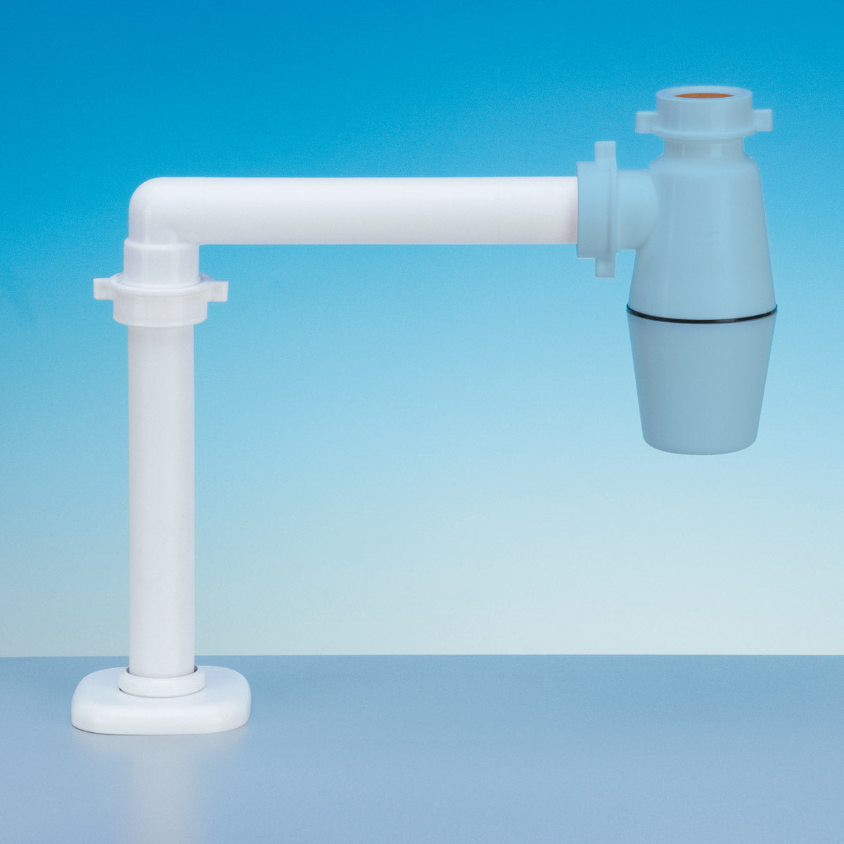 SIFONE SALVASPAZIO A BOTTIGLIA PER LAVABO Bianco LIRA