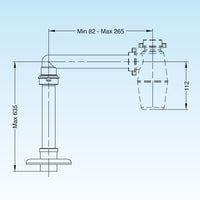 SIFONE SALVASPAZIO A BOTTIGLIA PER LAVABO Bianco LIRA