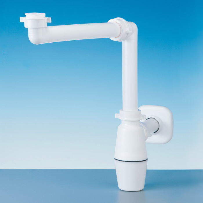 SIFONE SALVASPAZIO A BOTTIGLIA PER LAVABO Bianco LIRA