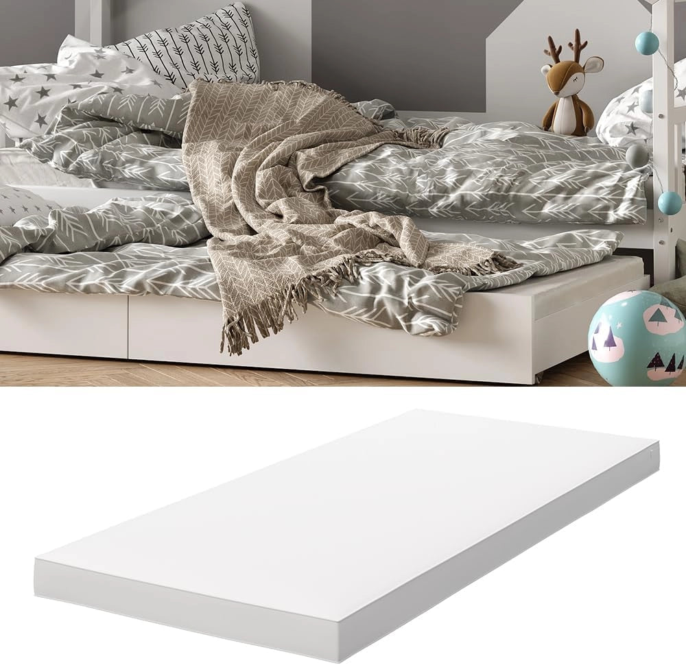Vitalispa Materasso bambini, Bianco, 90 x 200 cm, adatto a reti a doghe e ai letti per bambini più comuni