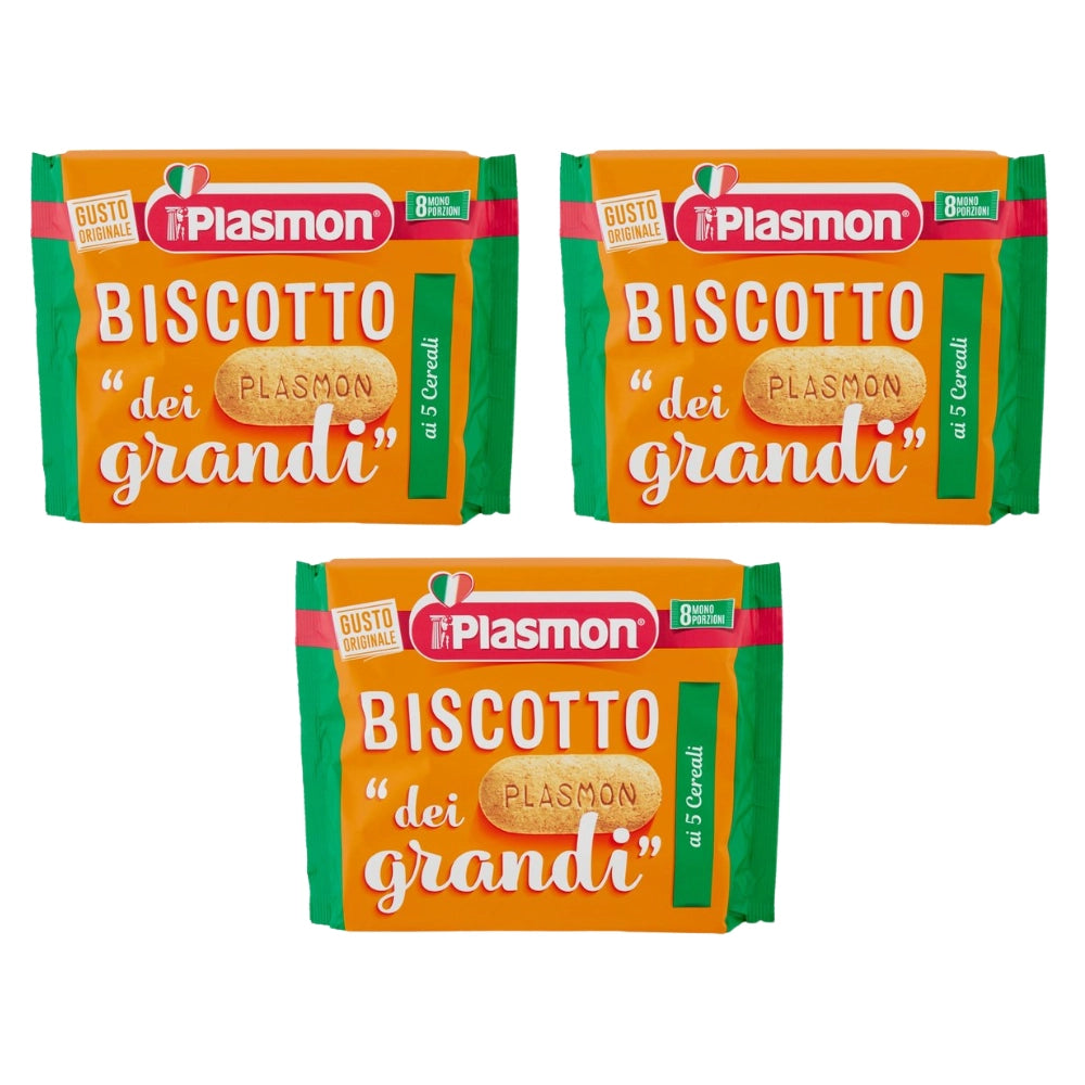 Plasmon biscotto dei grandi ai 5 cereali 3 confezioni da 270 grammi
