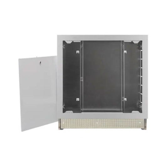 CASSETTA DI ISPEZIONE IN METALLO ZINCATO REGOLABILE PER COLLETTORI - DIM:600X660X90MM - PROFONDITÀ REGOLABILE DA 90MM A 140MM  - TIM