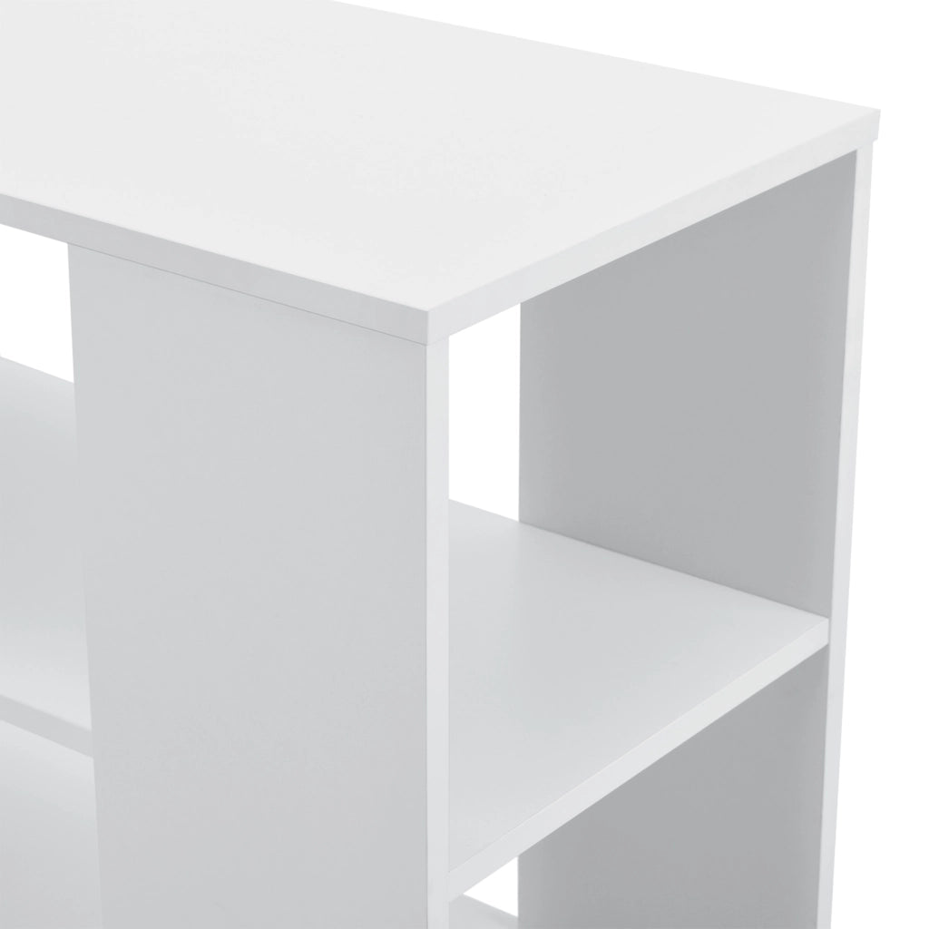 Tavolino Laterale Alvdalen con Ripiano e Rotelle 60 x 70 x 35 cm - Bianco [en.casa]