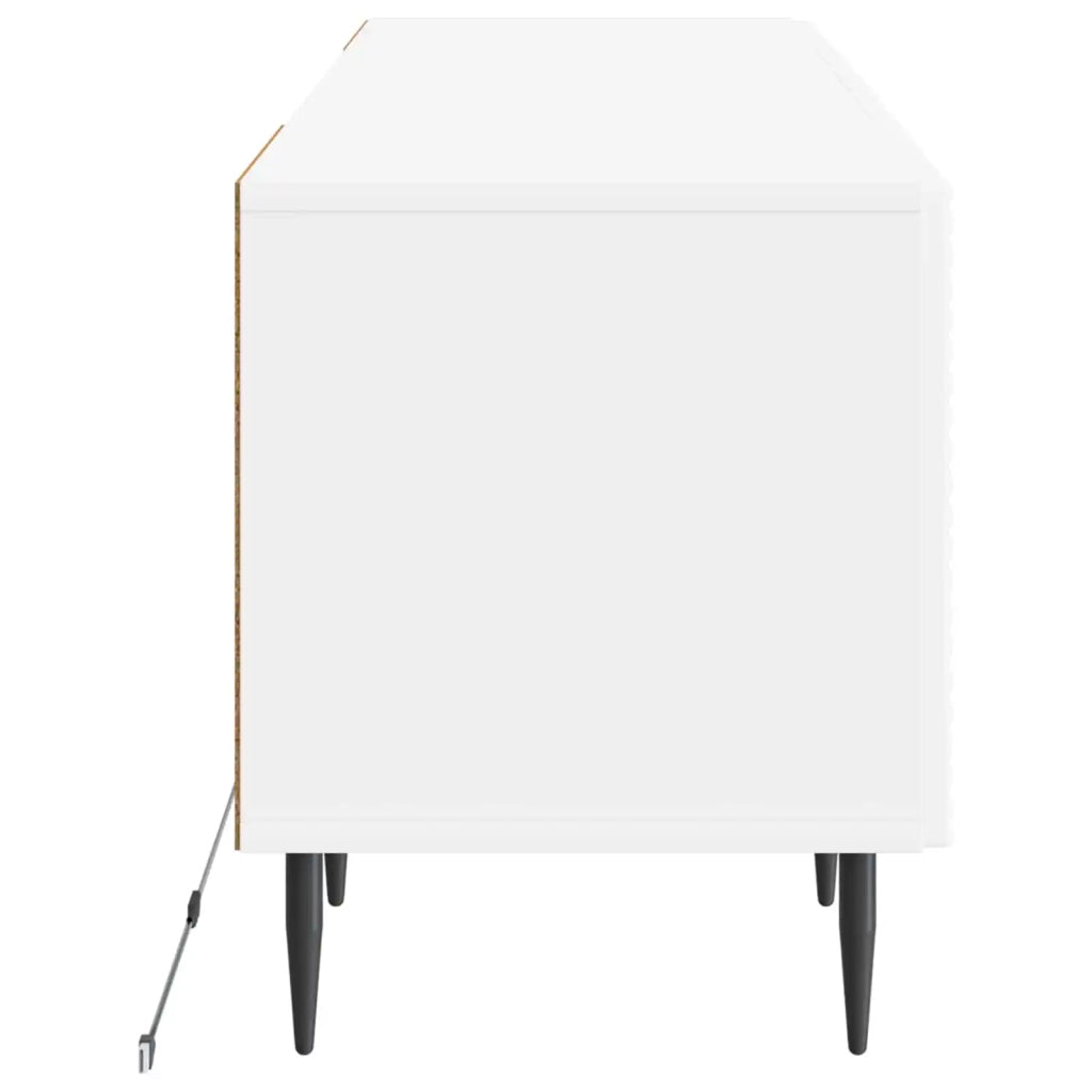 Mobile TV LED Bianco Lucido Legno ingegnerizzato 896909