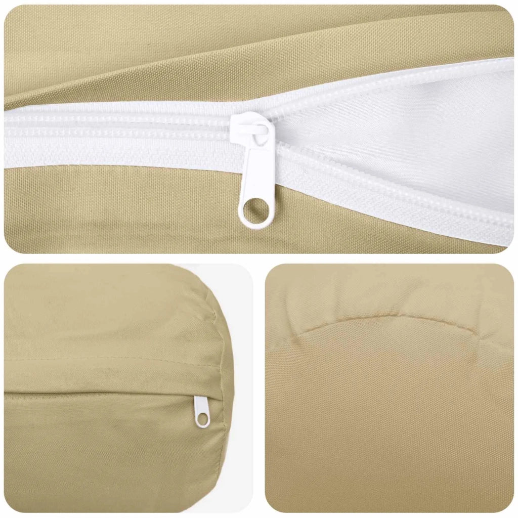 Federa 6 pcs HEERLEN Beige Ø 15 x 40 cm Poliestere 923314