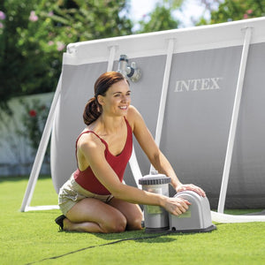 POMPA CON FILTRO A CARTUCCIA PER PISCINE FINO 16.500 LITRI  peso kg.7,90 (28636)    INTEX