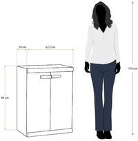 ARMADIO BASSO TUTTOPIANI 'SCIK' cm 63x39x90,4h - GAROFALO