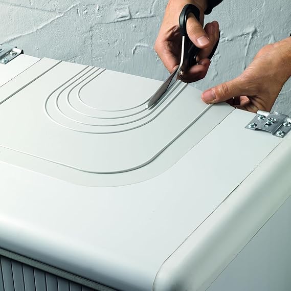 ARMADIO COPRICALDAIA CON SERRANDA 'HIMALAYA' 58,7x38,5x100h Col. Bianco GAROFALO