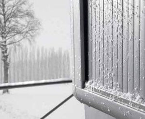 ARMADIO COPRICALDAIA CON SERRANDA 'HIMALAYA' 58,7x38,5x100h Col. Bianco GAROFALO