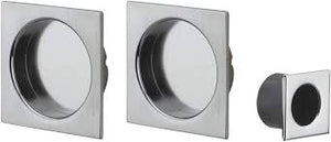 KIT MANIGLIE QUADRO CIECO PORTE SCORREVOLI CROMO- 1,0 pz