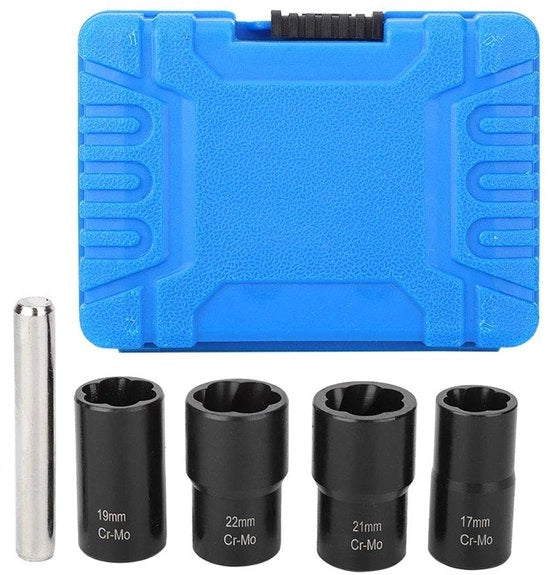 Set di clip per tubi 5 pezzi - Chiave 1/2 pollice - Chiave a stella 17mm/19mm/21mm/22mm - Attrezzatura professionale - Carbonio in acciaio di alta qualità