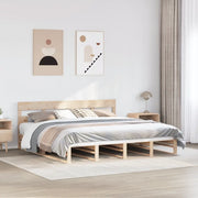 Letto senza Materasso 180x200 cm in Legno Massello di Pino