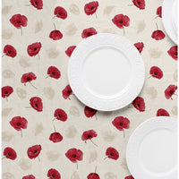 TOVAGLIATO fantasia fiori rossi 'PTEX-R' art. 4Z7/01  - BONITA