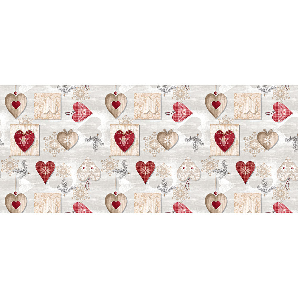 TOVAGLIATO fantasia cuori inverno natale 'PTEX-R' art. 4Y3/01  - BONITA