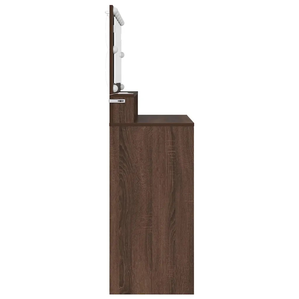 Tavoli da Trucco per Camera da Letto Rovere Marrone 888974