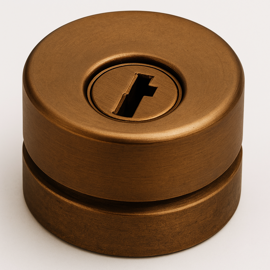 DEFENDER ANTITRAPANO PER SERRATURE 'DIERRE' mostrina bronzo  - DIERRE