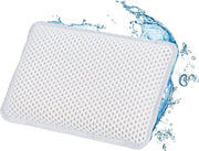 Spa Badkussen con 8 Zuignappen per Testa e Collo - 19 x 285 x 5 cm - Bianco