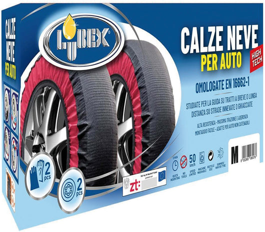 Lubex CALZE DA NEVE OMOLOGATE PER AUTO mis. L