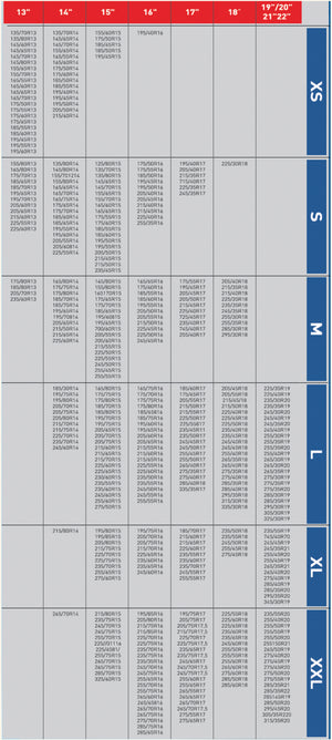 Lubex CALZE DA NEVE OMOLOGATE PER AUTO mis. L