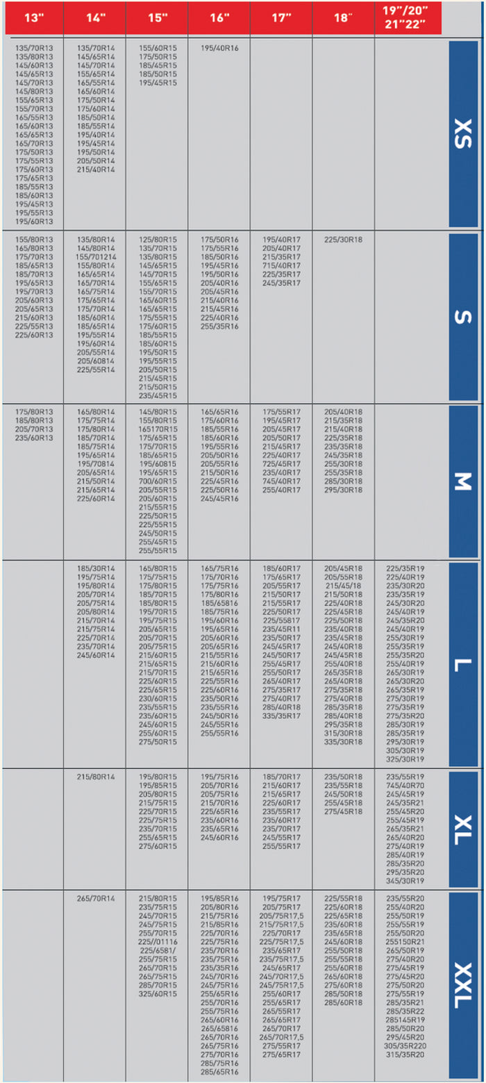 Lubex CALZE DA NEVE OMOLOGATE PER AUTO mis. L