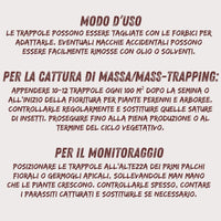 TRAPPOLA MAGICA PER AFIDI, TRIPIDI E MINATORI VITHAL EXPERT- Ogni confezione contiene 10 fogli - 1 confezione VITHAL