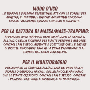 TRAPPOLA MAGICA PER AFIDI, TRIPIDI E MINATORI VITHAL EXPERT- Ogni confezione contiene 10 fogli - 1 confezione VITHAL