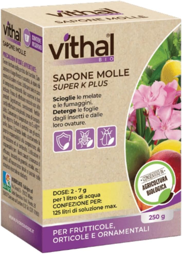 SAPONE MOLLE SUPER K PLUS VITHAL BIO- - gr.250 - 3 pezzi VITHAL