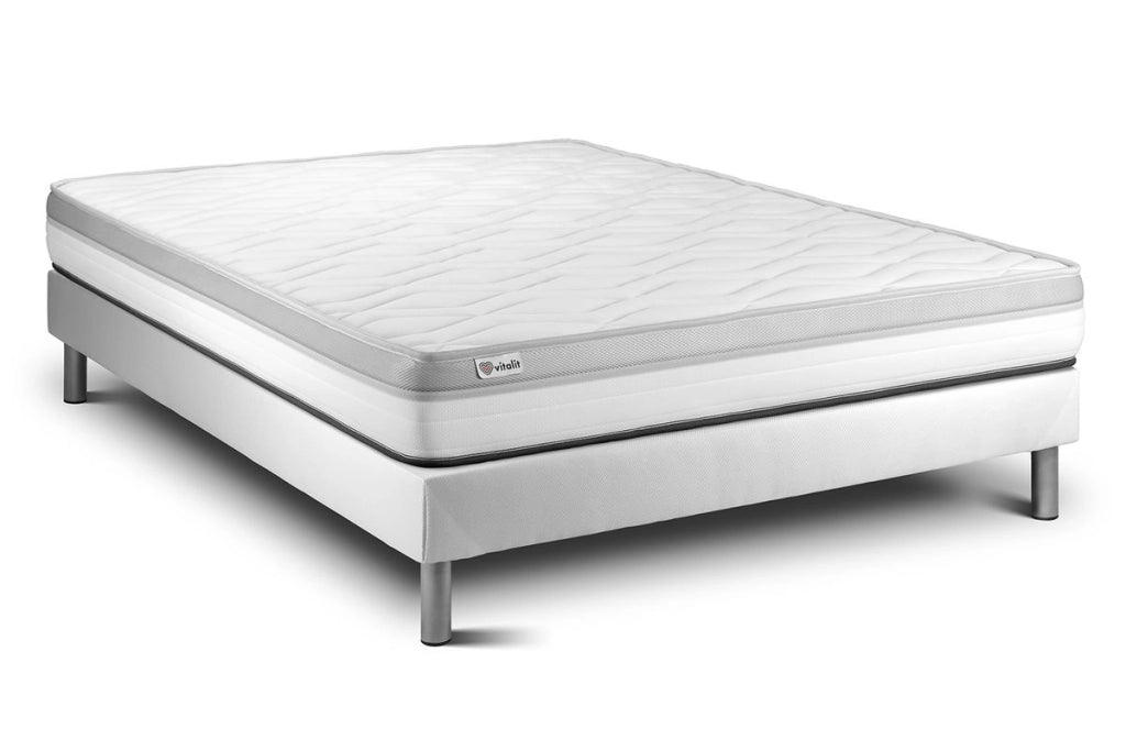 Letto con materasso VITAL RELAX 135 x 190 cm Rete kit Bianco