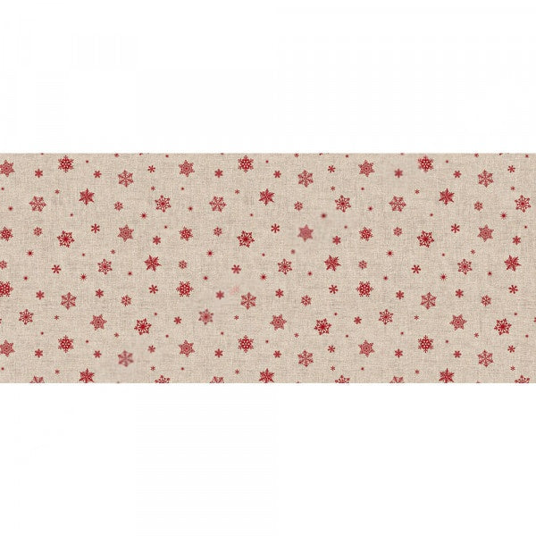TOVAGLIATO fantasia stella natale 'FESTIVITIES' art. N1E/07 Snowflakes  - BONITA