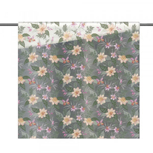 TOVAGLIATO trasparente fantasia fiori 'CRISTALLO' art. 5M4/07 - rotolo 30 mt  - BONITA