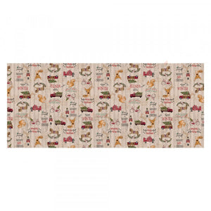 TOVAGLIATO fantasia natale  'FESTIVITIES' art. N5L/01 Holly Jolly Christmas  - BONITA