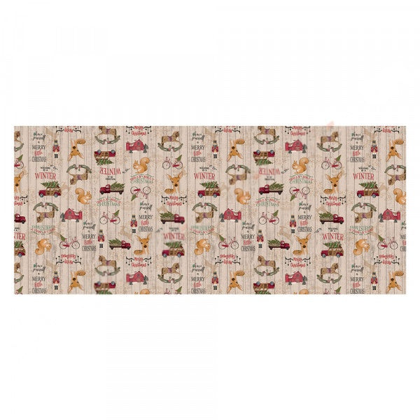 TOVAGLIATO fantasia natale  'FESTIVITIES' art. N5L/01 Holly Jolly Christmas  - BONITA