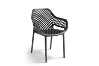 SEDIA IN POLIPROPILENE 'ARIA ARMCHAIR' grafite  - BICA