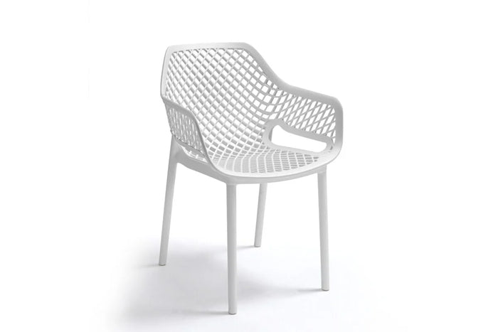 SEDIA IN POLIPROPILENE 'ARIA ARMCHAIR' bianco  - BICA