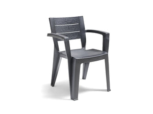 SEDIA IN POLIPROPILENE 'EMMA' grafite  - BICA