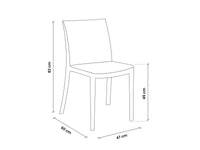 SEDIA IN POLIPROPILENE 'ARIA' grafite  - BICA