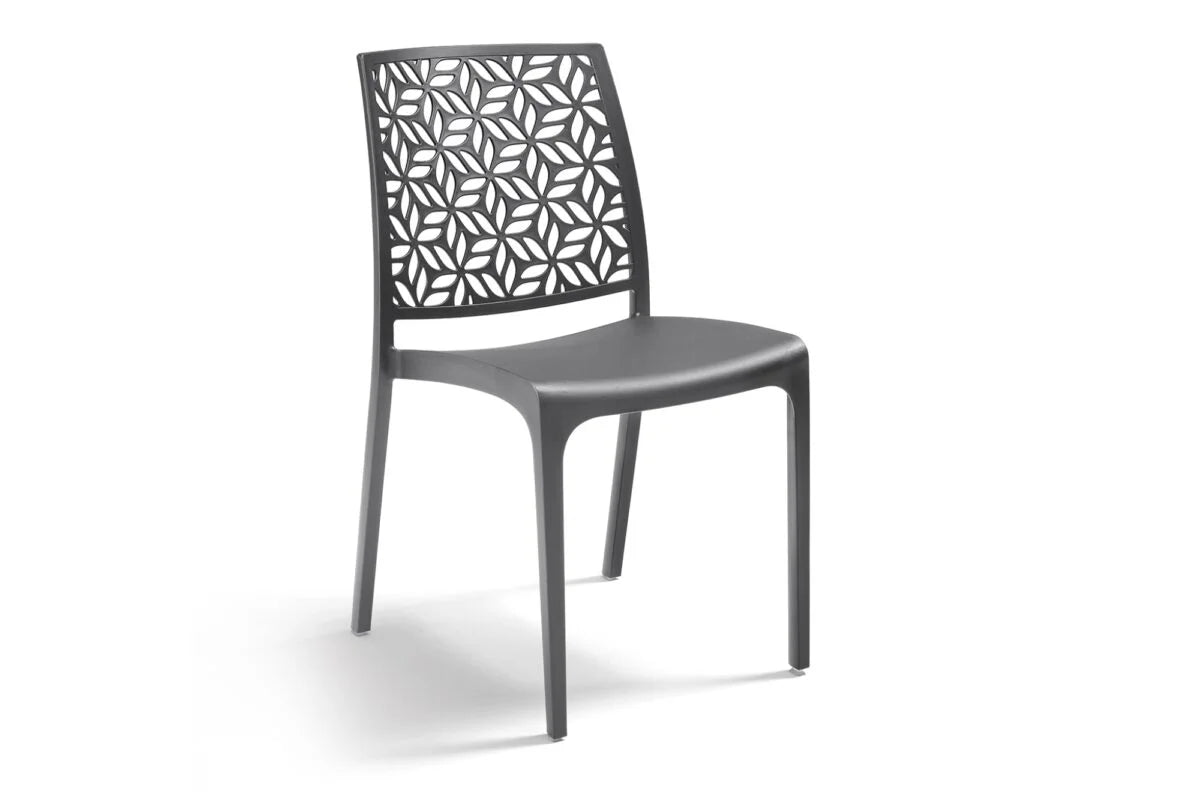 SEDIA IN POLIPROPILENE 'NINFA' grafite  - BICA