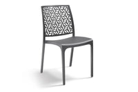 SEDIA IN POLIPROPILENE 'NINFA' grafite  - BICA